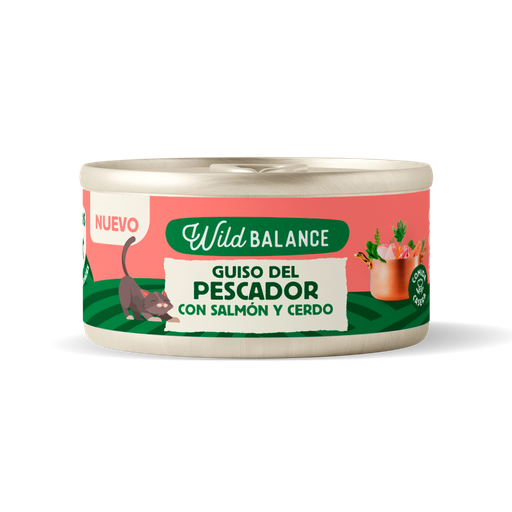 Lata de Guiso del Pescador con Salmón y Cerdo para Gatos 80gr